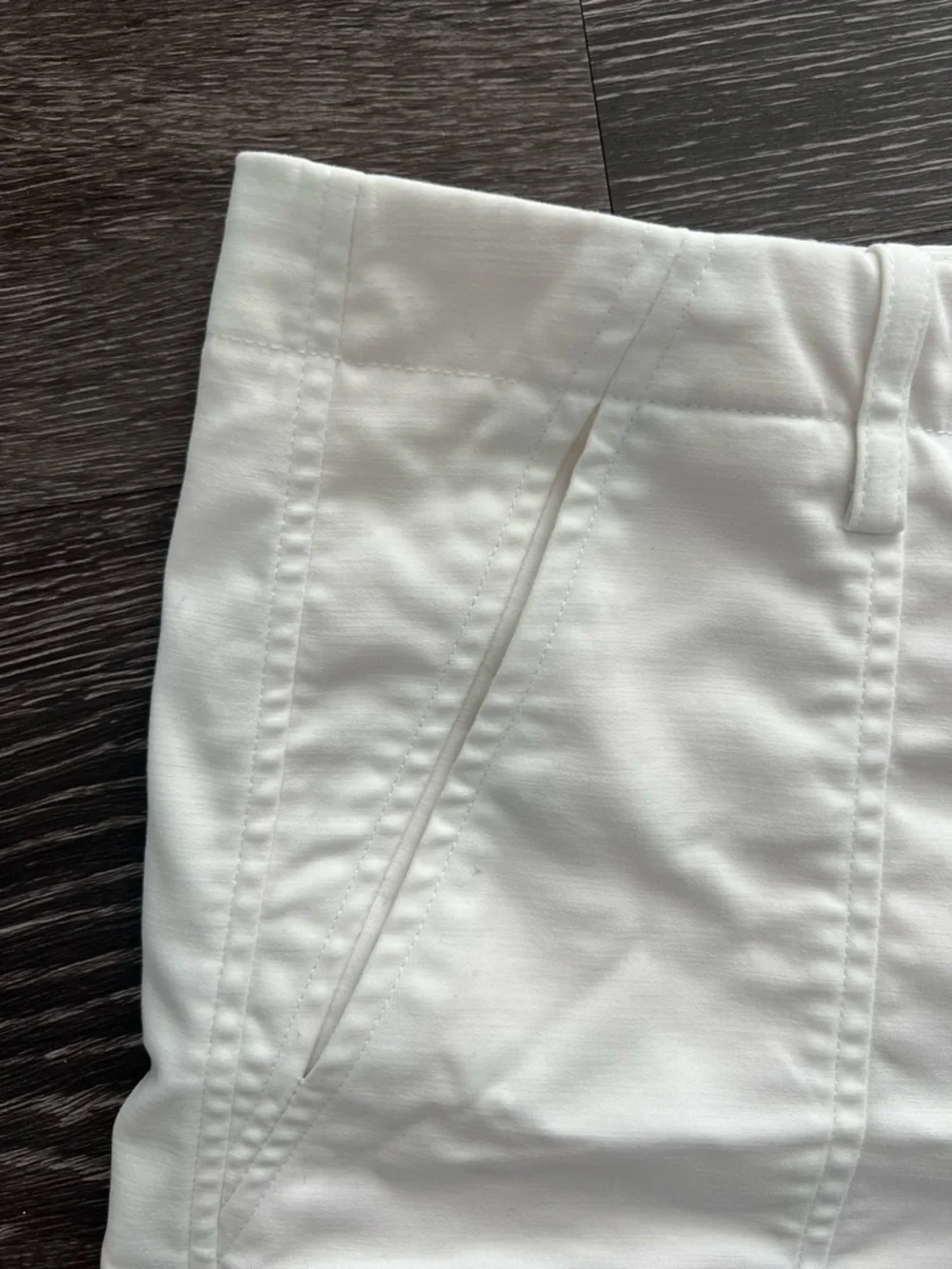 Vince White High-Waisted Tailored Shorts